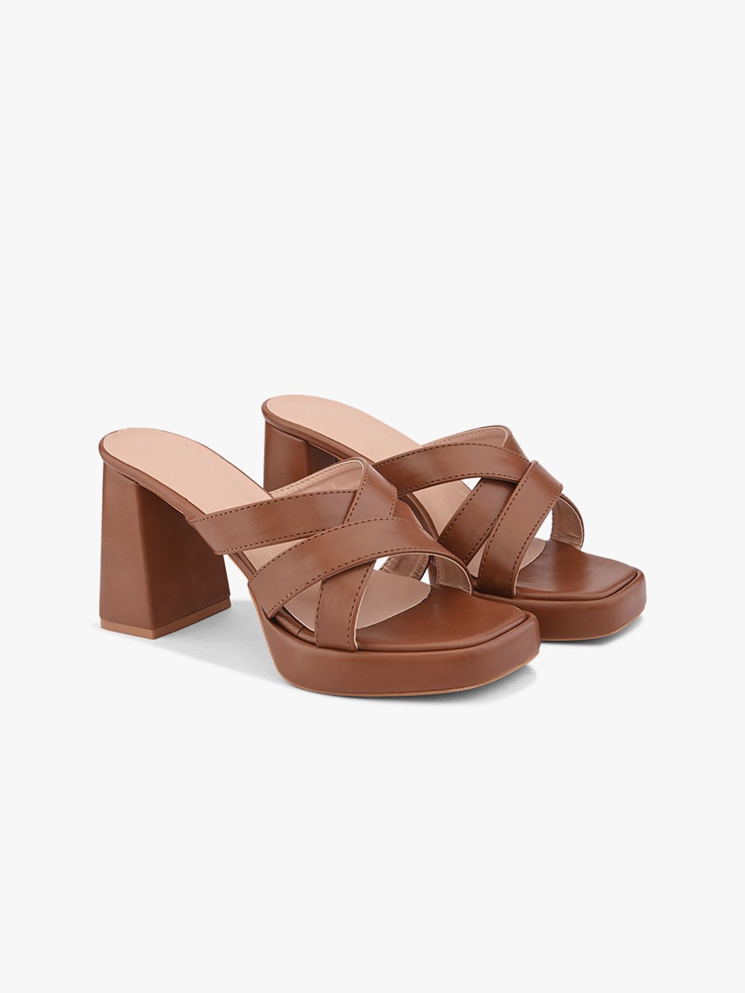 

Elevato Basics Party Platform Sandals, Tan