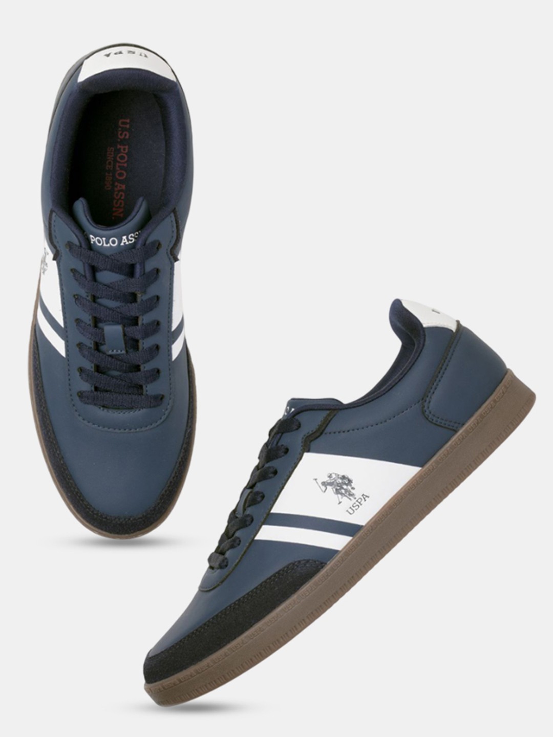 

U.S. Polo Assn. Men Lace-Ups Sneakers, Navy blue