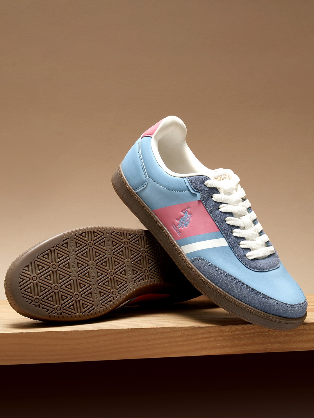 

U.S. Polo Assn. Men PU Sneakers, Blue