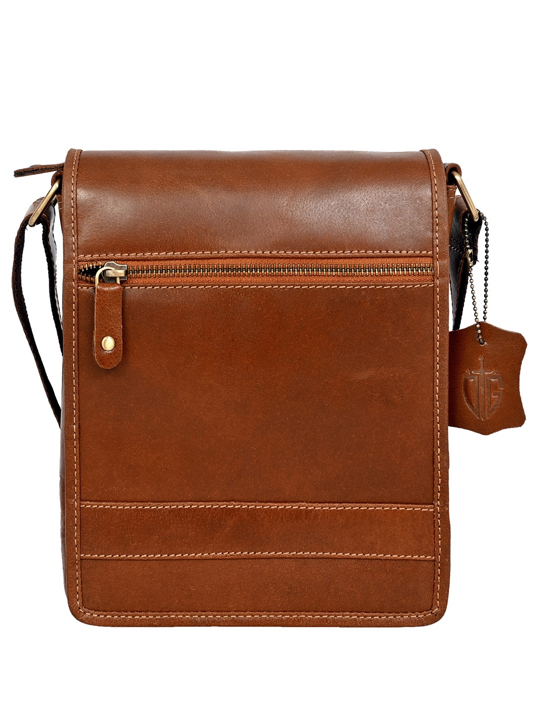

HOUSE OF OLIVEGREEN Unisex Messenger Bag, Tan