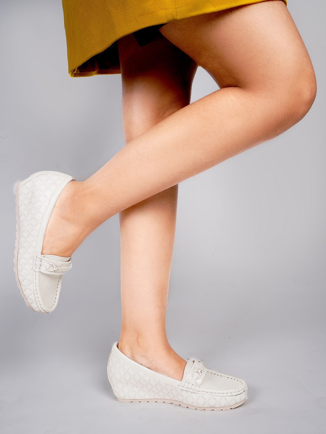 

TRYME Wedge Pumps, White