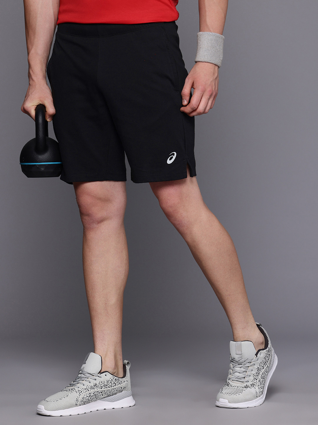 

ASICS Men Training or Gym Shorts, Black