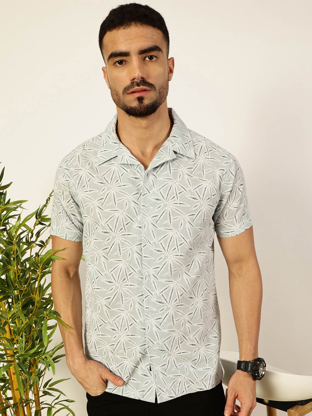 

THE BEETEL HOUSE Men Relaxed Opaque Casual Shirt, Blue