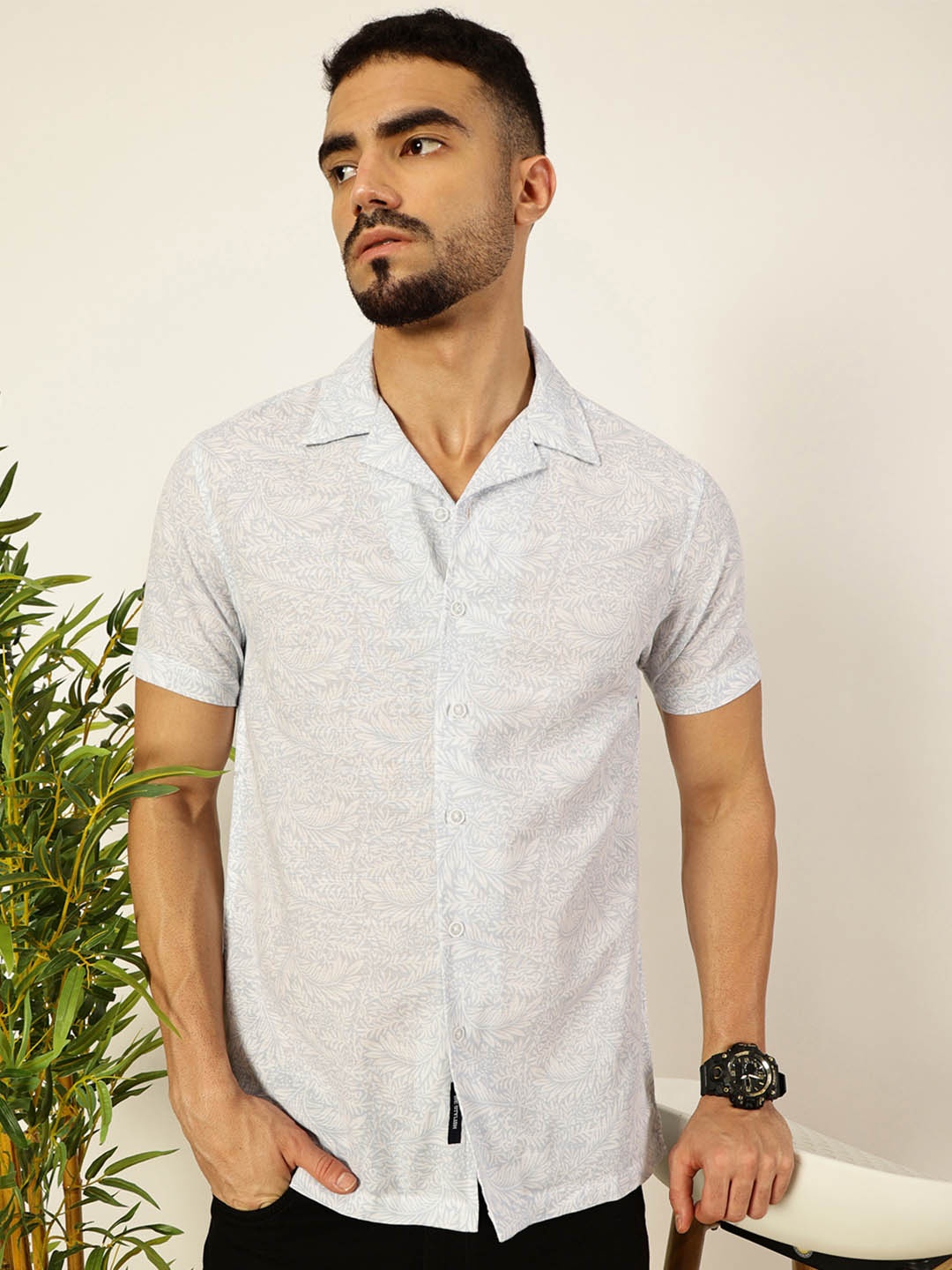 

THE BEETEL HOUSE Men Relaxed Opaque Casual Shirt, Blue