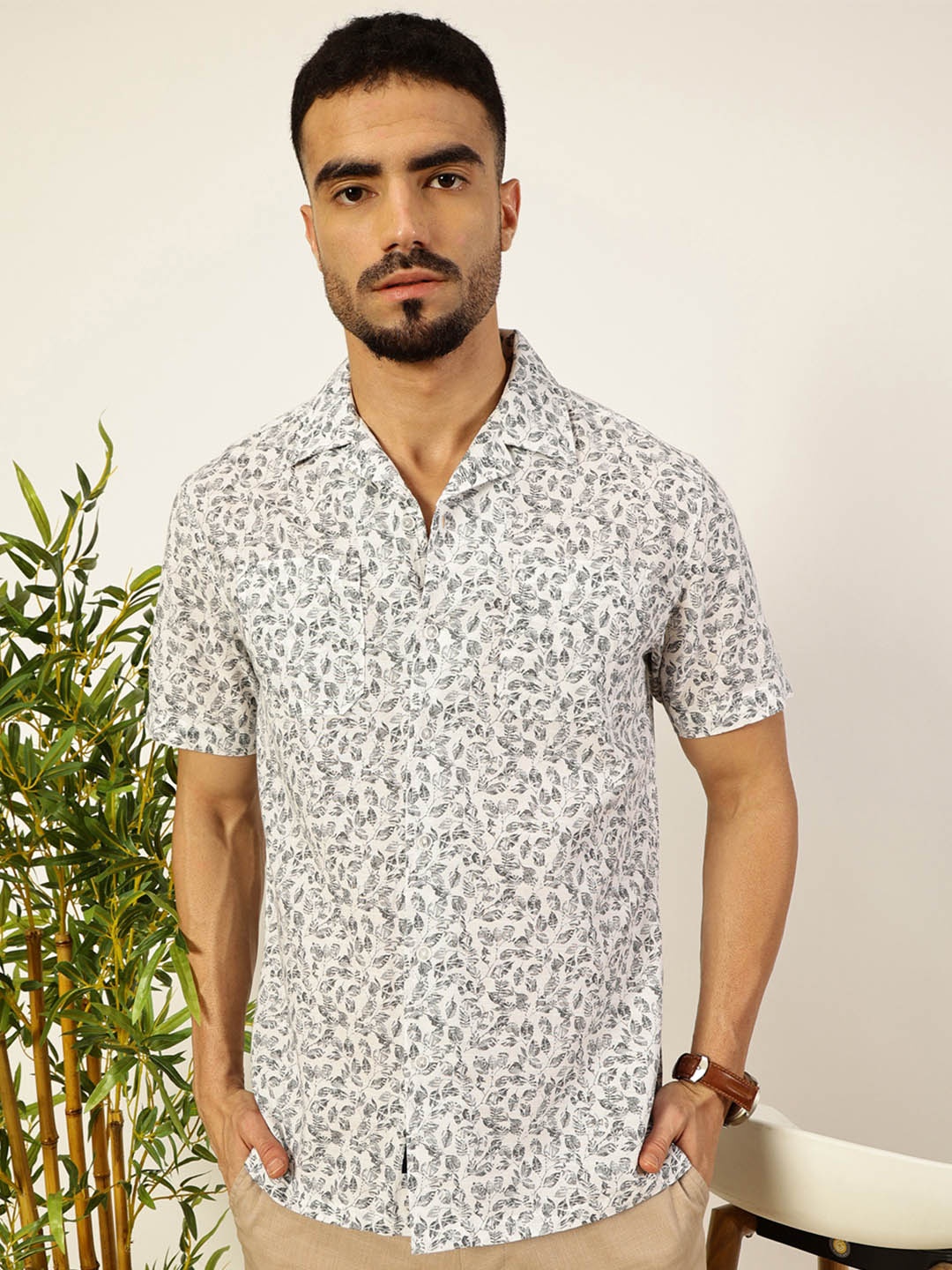 

THE BEETEL HOUSE Men Relaxed Opaque Casual Shirt, Grey