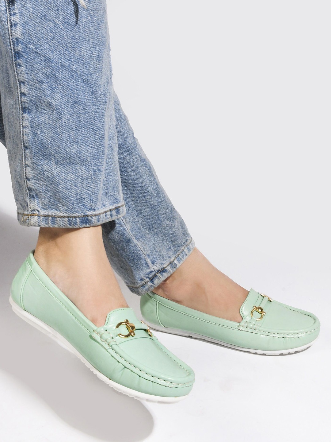 

TRYME Women Loafers, Sea green