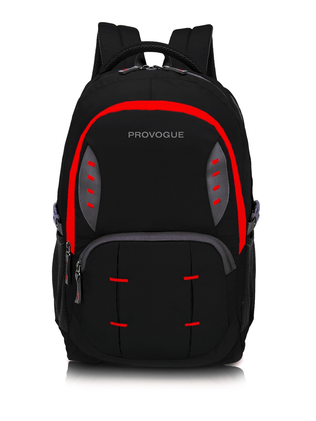 

Provogue Unisex Backpack with Compression Straps, Black