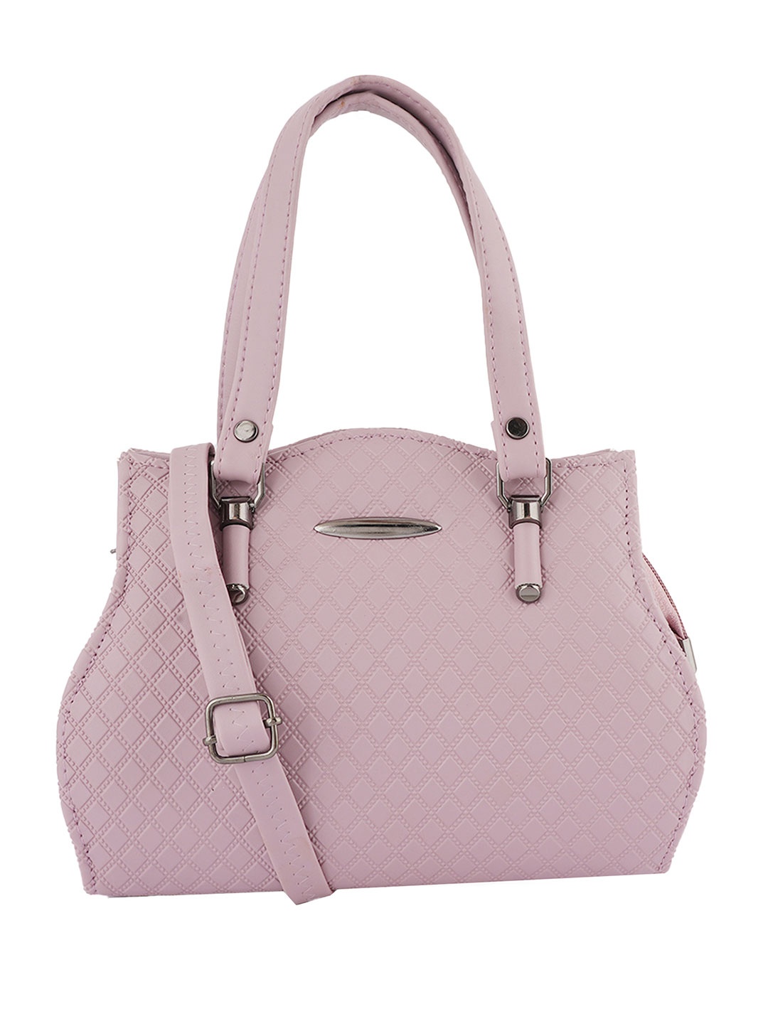 

Flingo Leather Swagger Handheld Bag, Pink