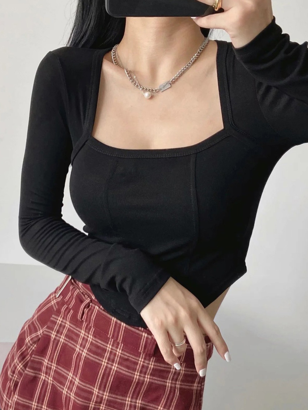 

Projas Crop Top, Black