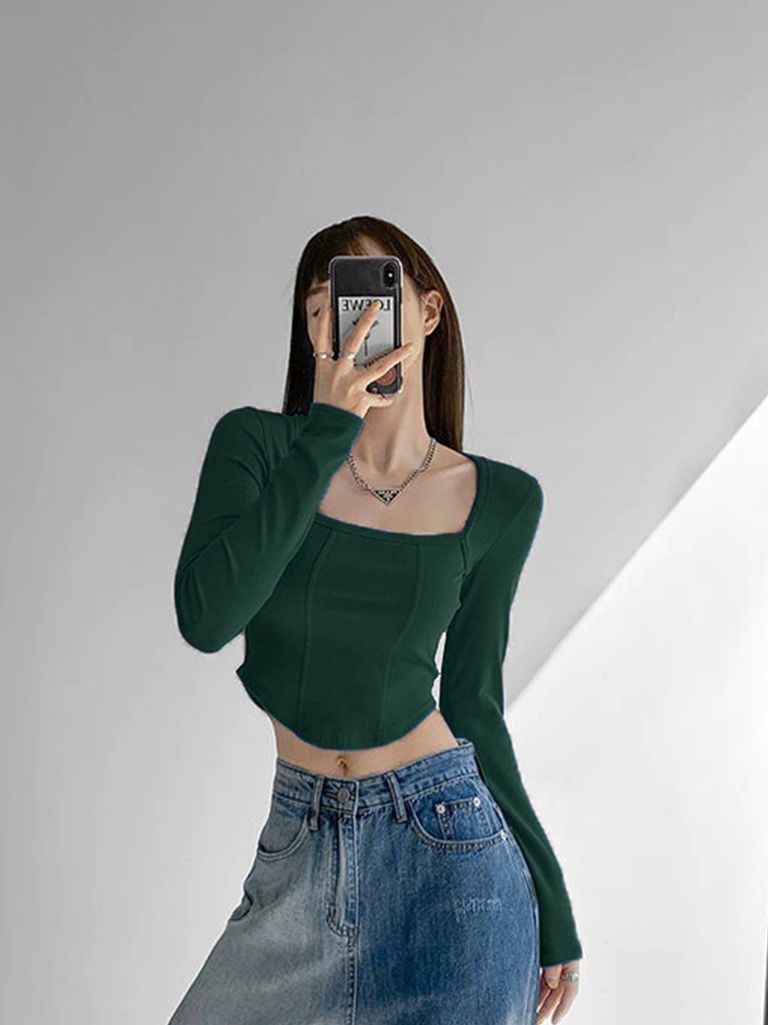 

Projas Crop Top, Green