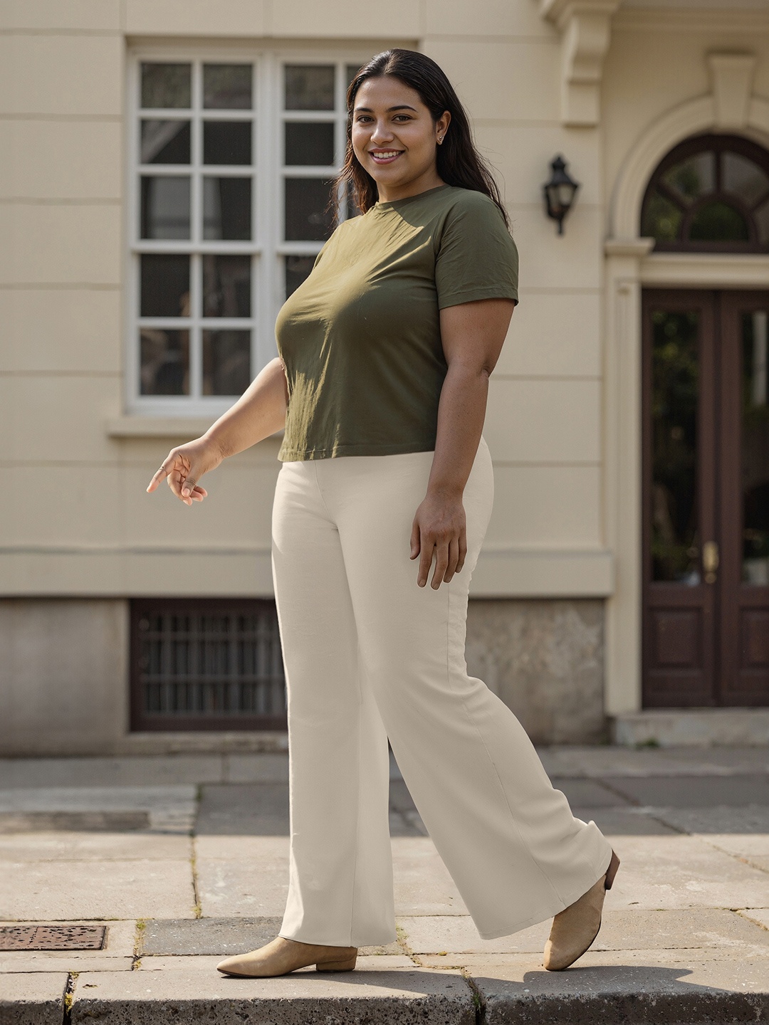 

Blissclub Womens Ultimate Wide Leg Pants -Lite Tall, White