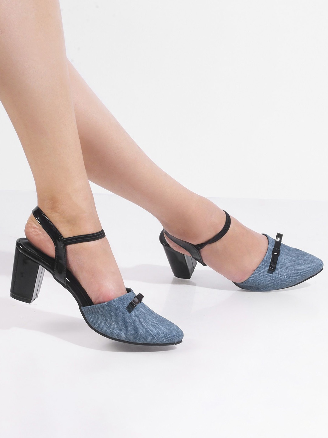 

TRYME Party Block Sandals, Navy blue