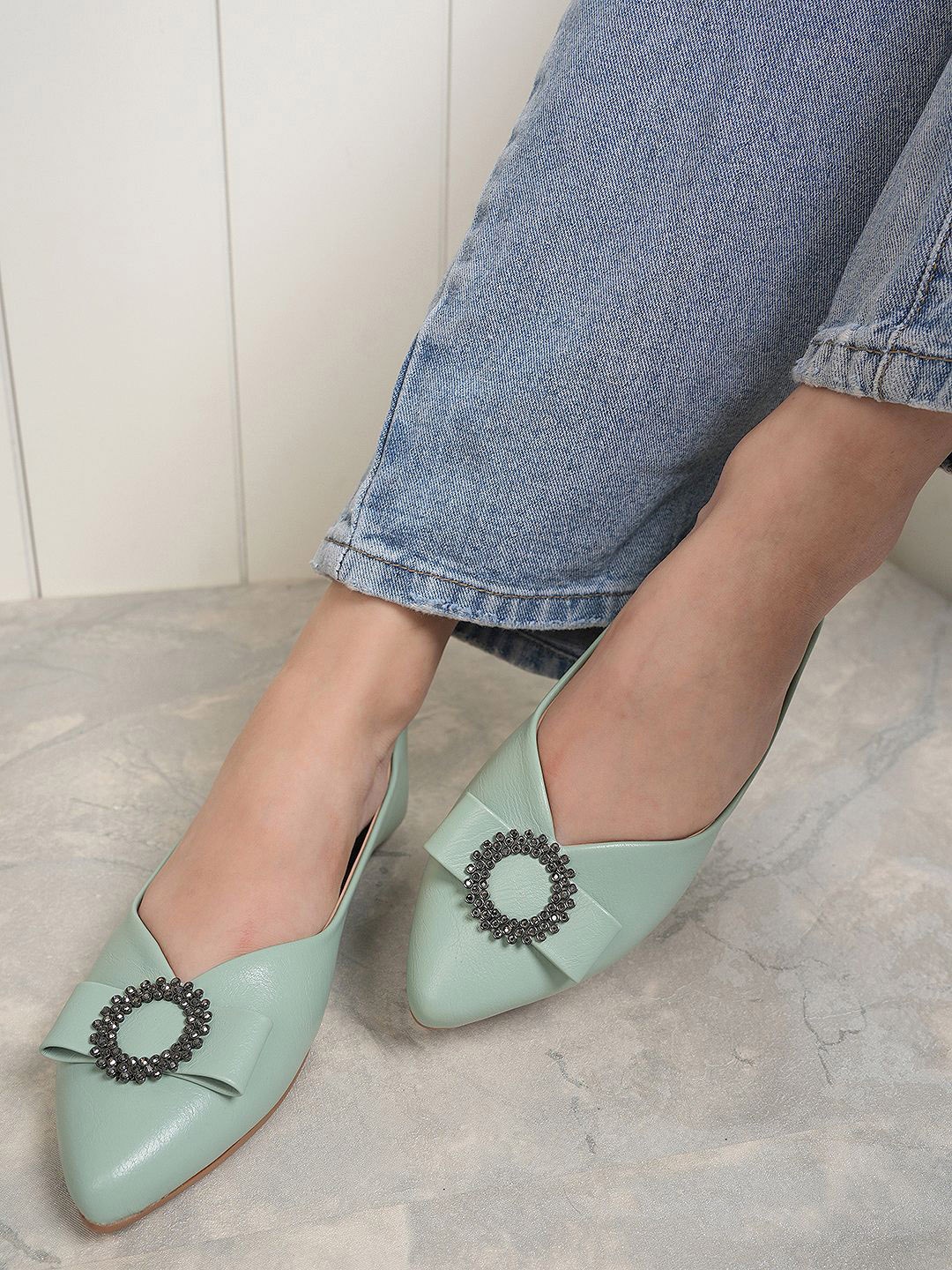 

DressBerry Women Ballerinas Flats, Green