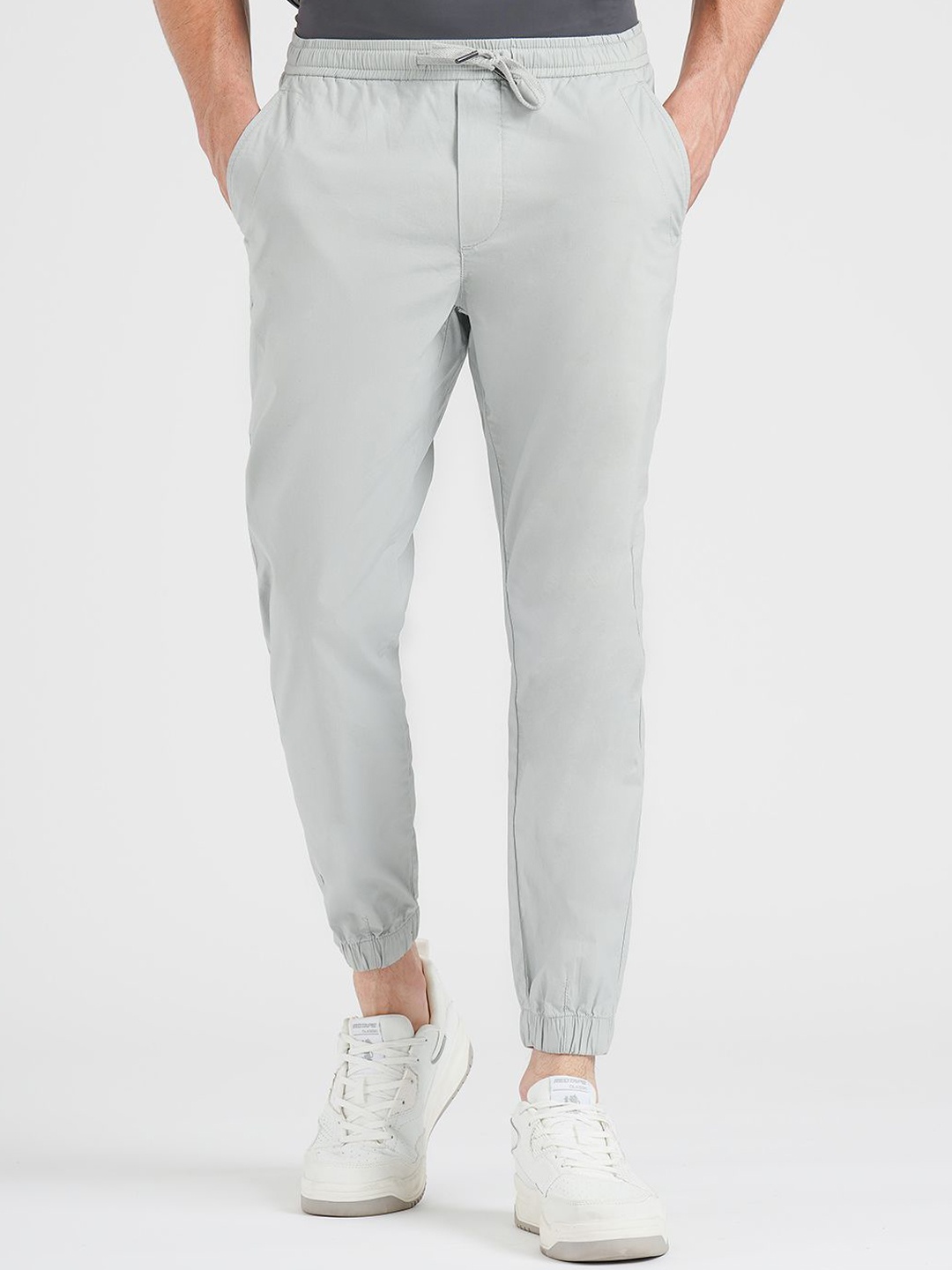 

Red Tape Men Cotton Regular Fit Track Pants, Grey