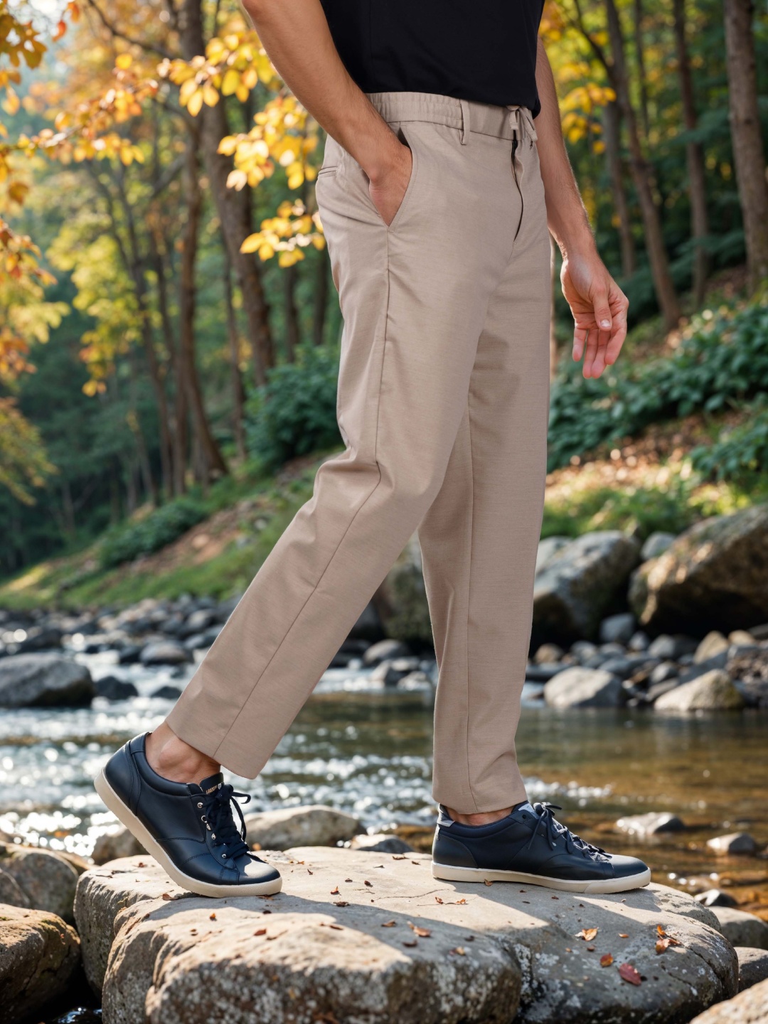 

Celio Men Easy Wash Trousers, Beige