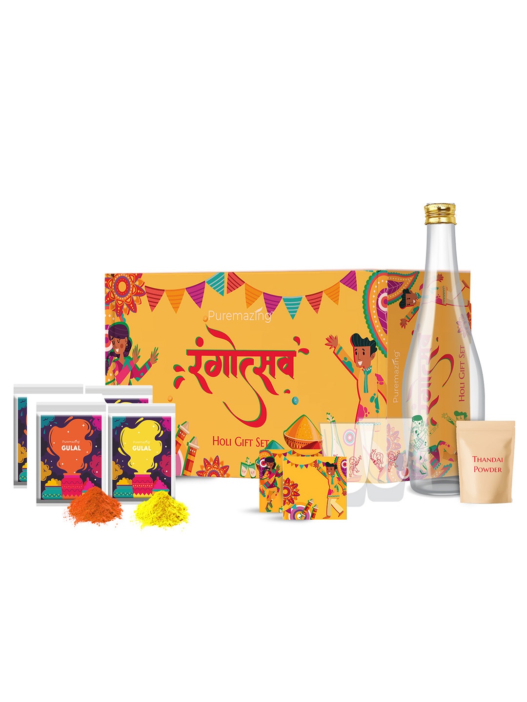 

Imvelo Green your hygiene Holi Accessories Festive Decor, Yellow
