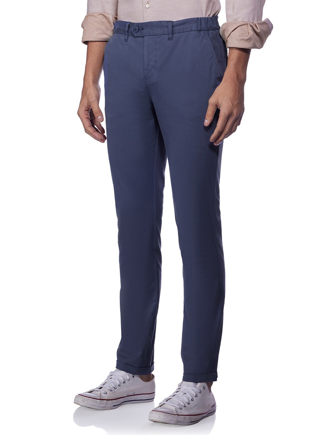 

Bombay Shirt Company Men Vintage-Day Casual Chinos, Navy blue