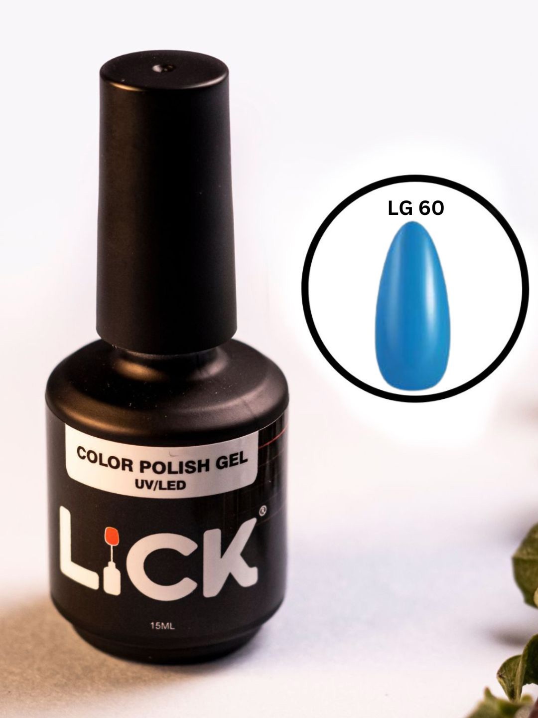 

LICK Color Polish Uv - Led Long Lasting Gel Nail Polish - 15 ml - Light Blue - LG 60