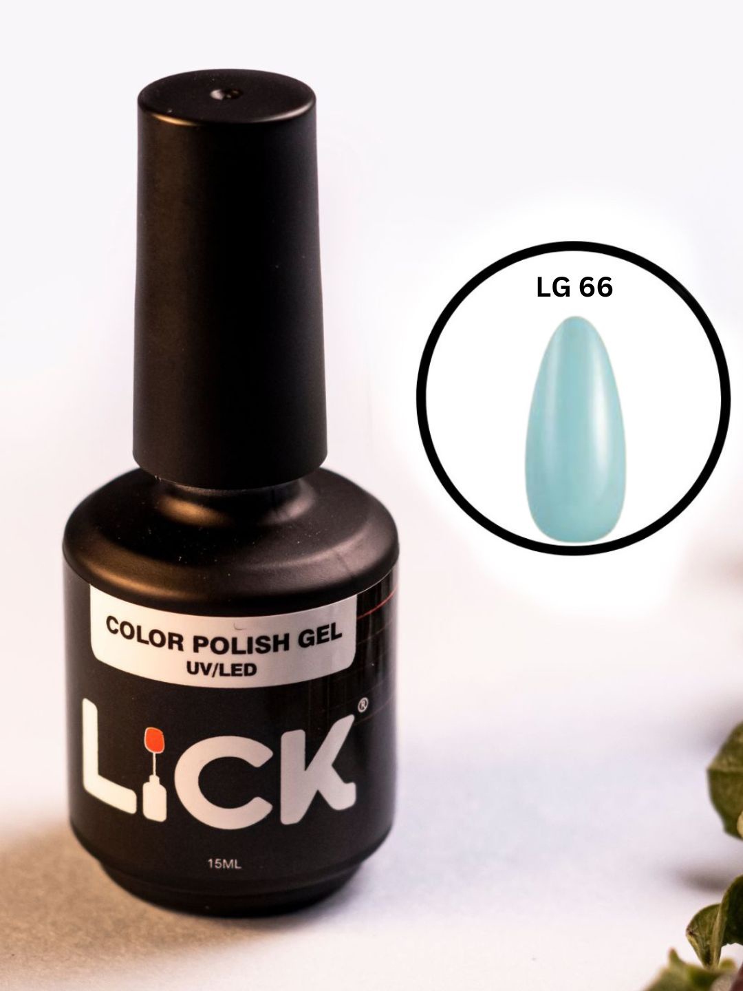 

LICK UV/LED Long Lasting Gel Nail Polish - 15 ml - Turquoise Blue - LG 66