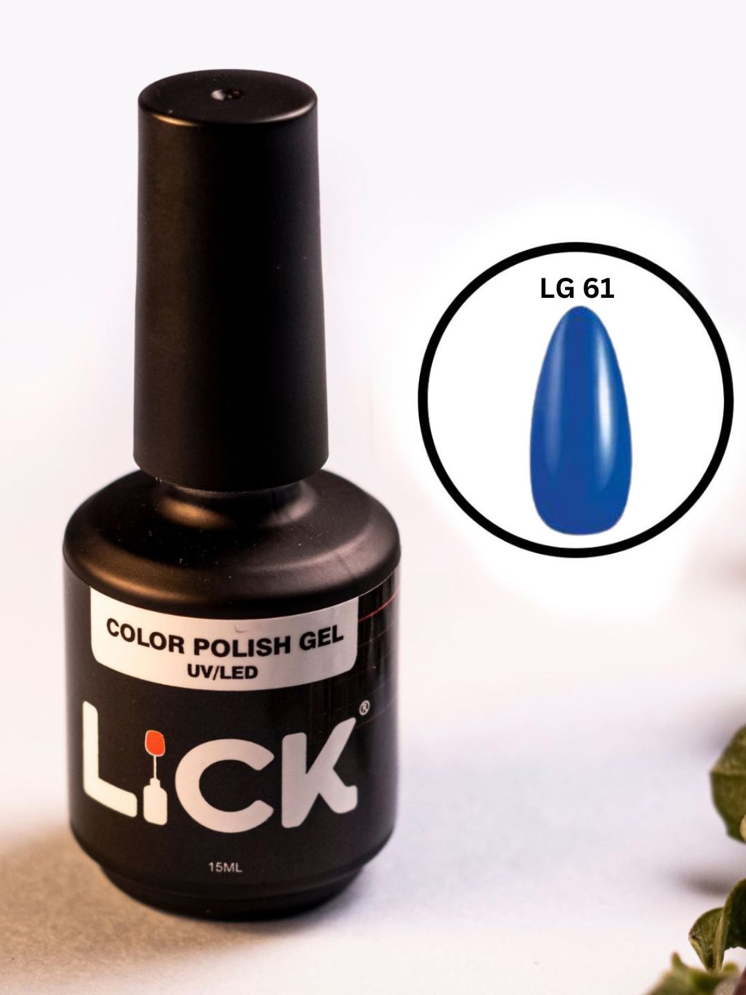 

LICK Color Polish Uv - Led Long Lasting Gel Nail Gel - 15 ml - Blue - LG 61