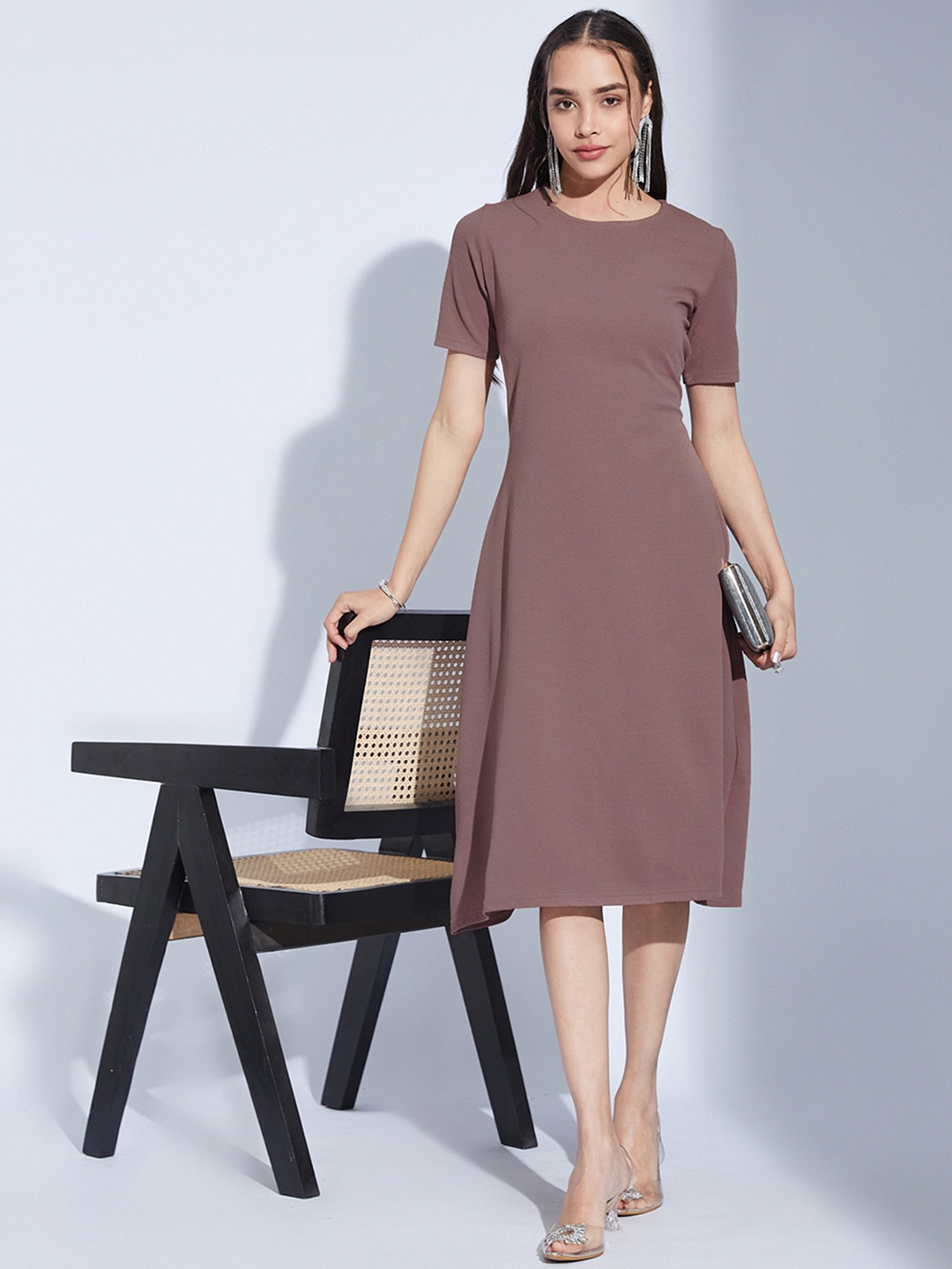 

Selvia Dyed A-Line Midi Dress, Mauve