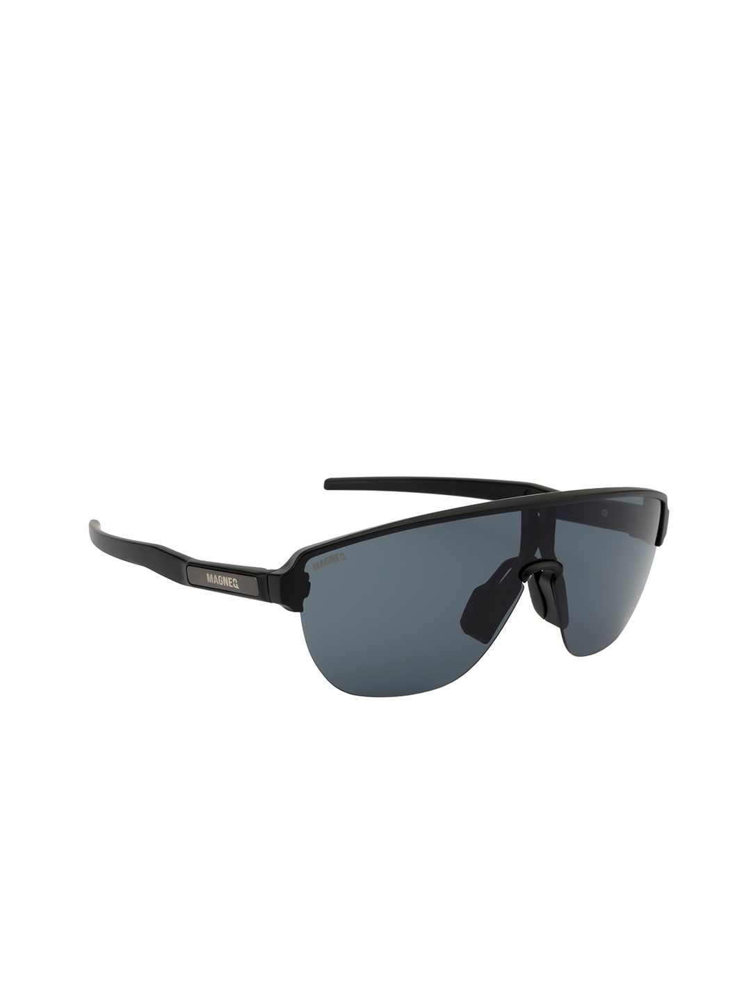 

MAGNEQ Unisex Sports Sunglasses with UV Protected Lens, Black