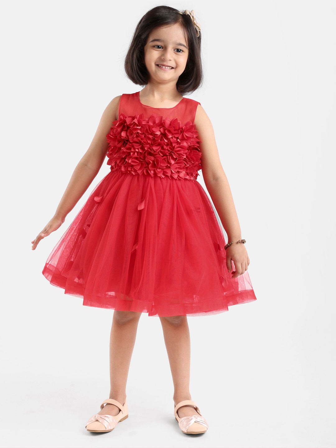 

Mark & Mia Embellished Fit & Flare Dress, Red