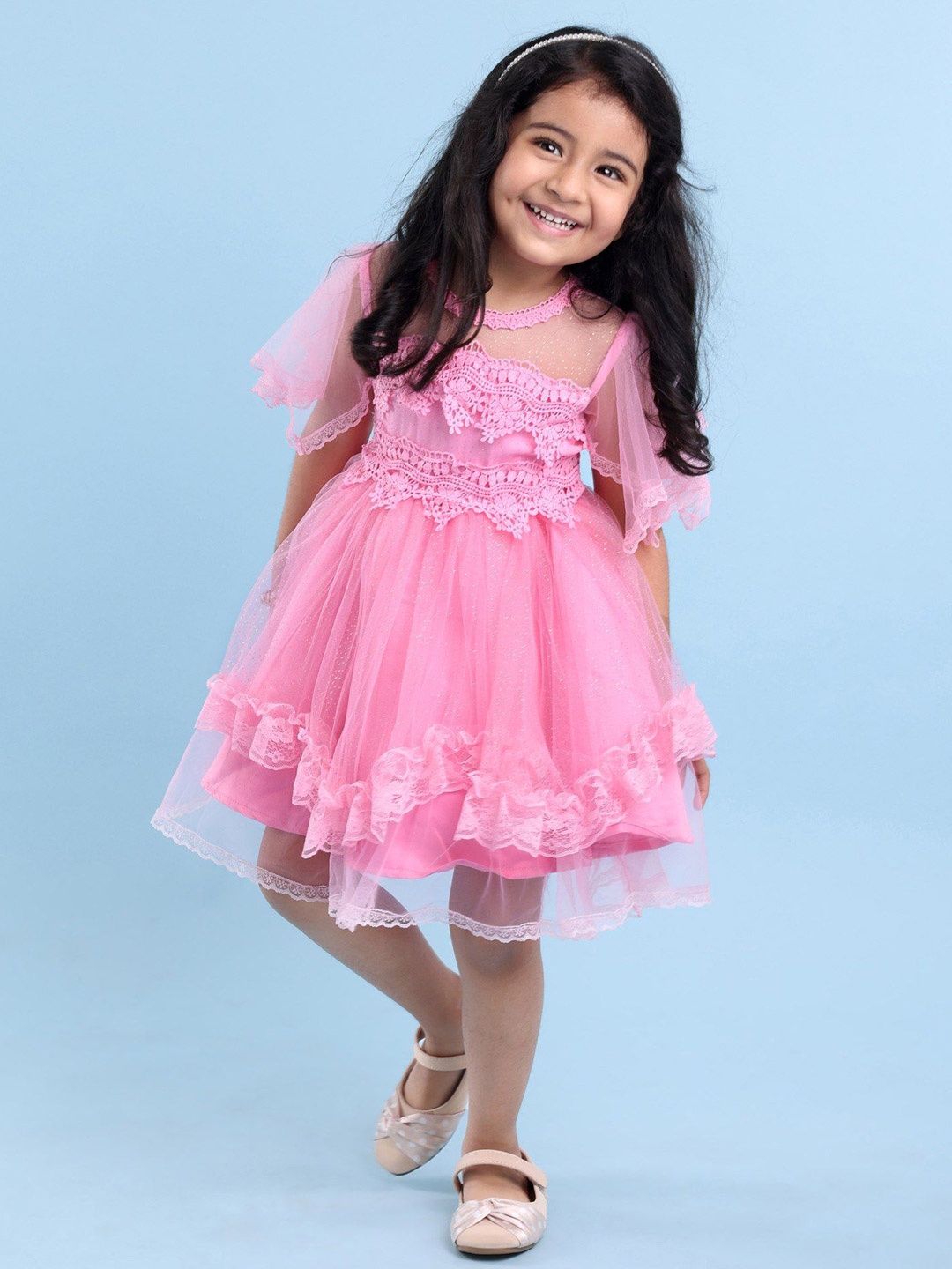 

Mark & Mia Embellished Fit & Flare Dress, Pink