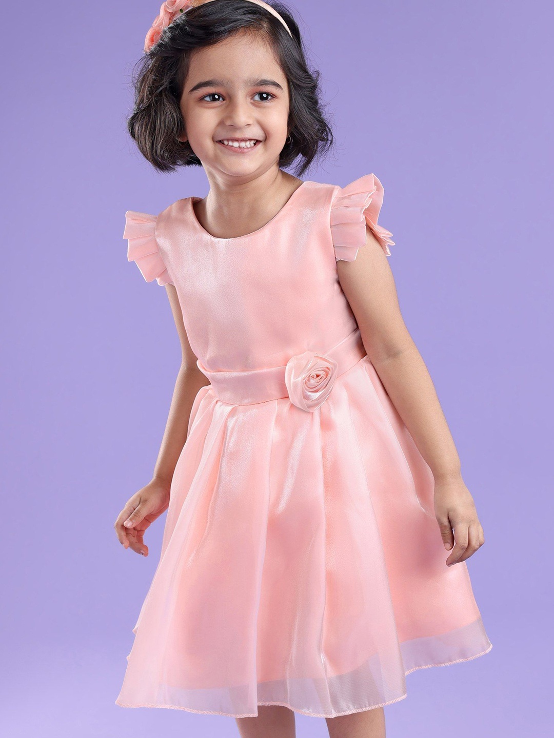 

Mark & Mia Fit & Flare Midi Dress, Pink
