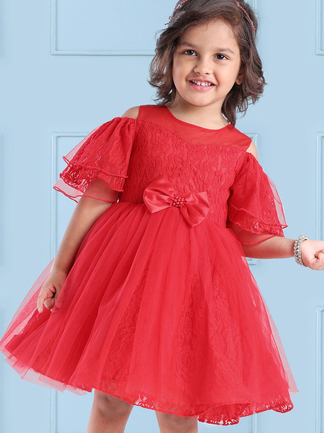 

Mark & Mia Fit & Flare Dress, Red
