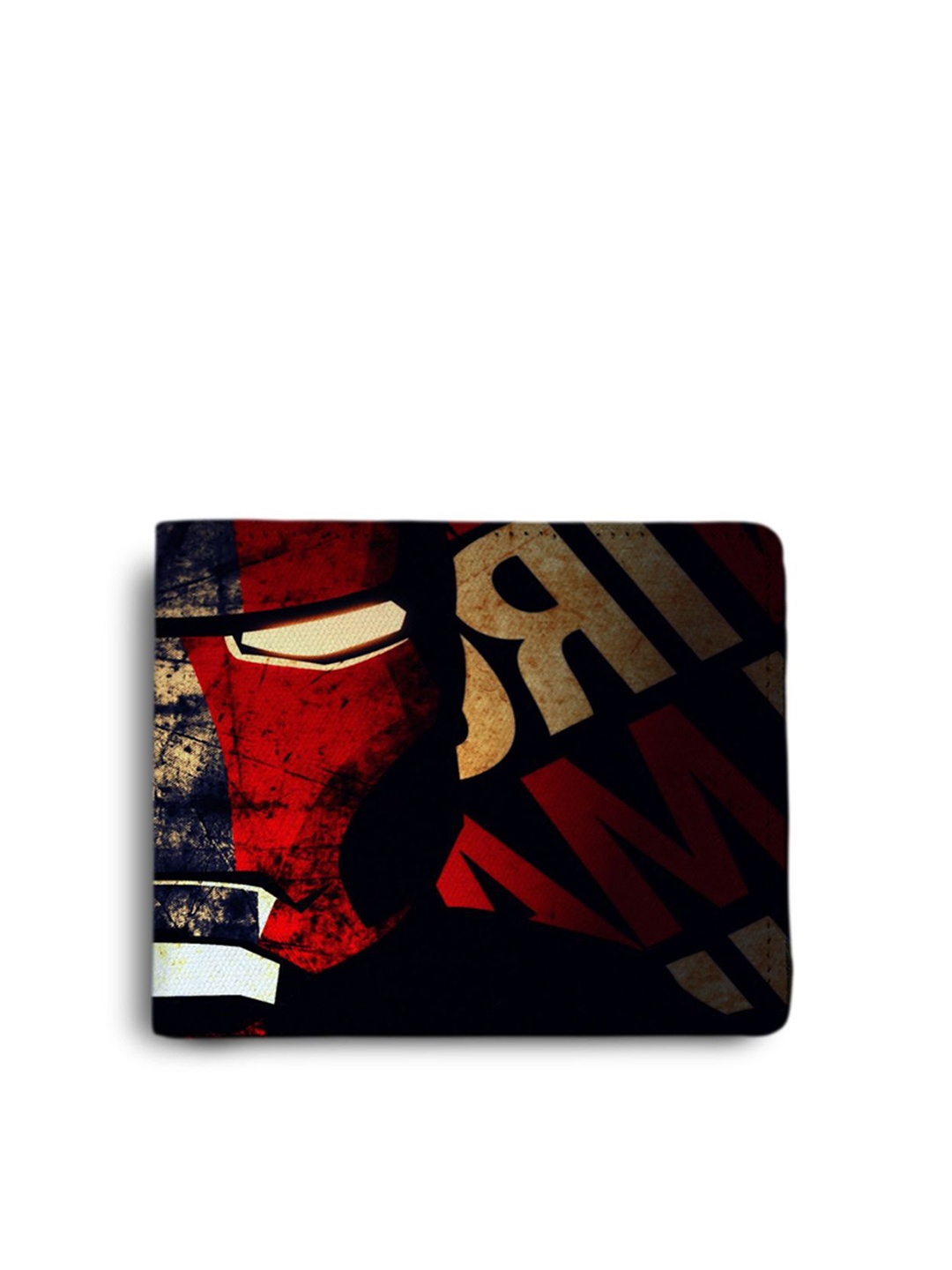 

ShopMantra Men Printed PU Two Fold Wallet, Red
