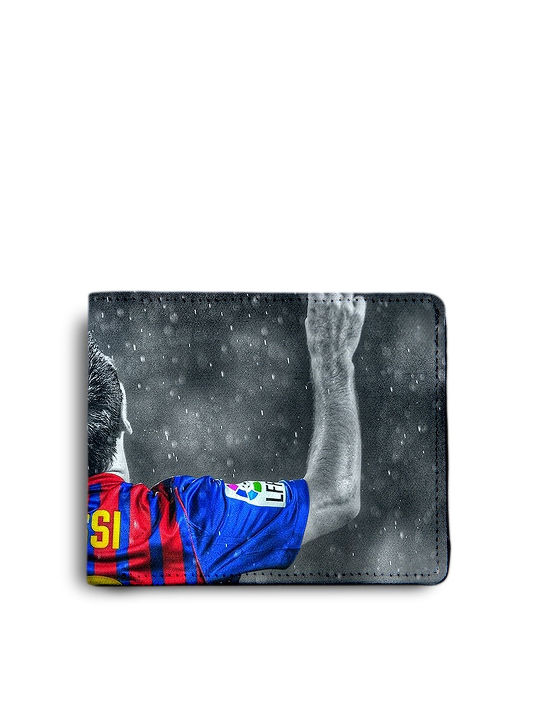 

ShopMantra Men Printed PU Two Fold Wallet, Grey