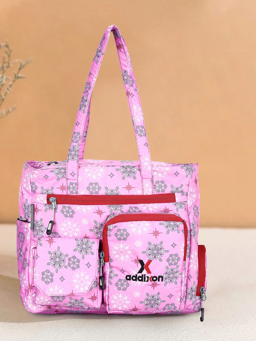 

Addixon Floral Printed Structured Hobo Bag, Pink