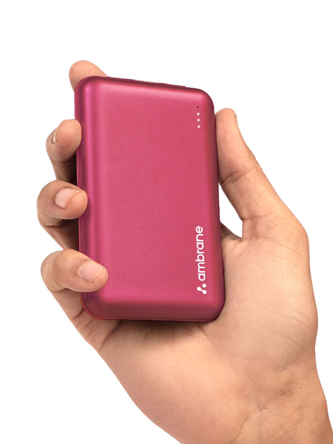 

Ambrane 10000mah Fast Charging Powerbank Compact Stylish Iphone & Android Powerlit, Maroon
