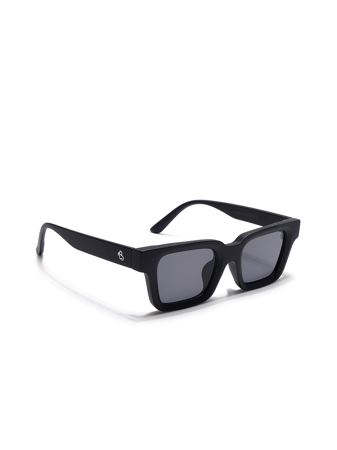 

Eyejack Unisex Square Sunglasses with UV Protected Lens, Black