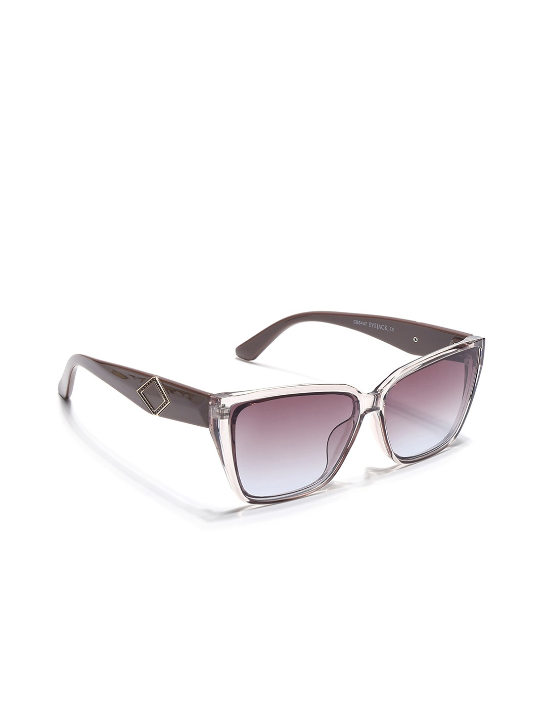 

Eyejack Women Cateye Sunglasses with UV Protected Lens, Brown