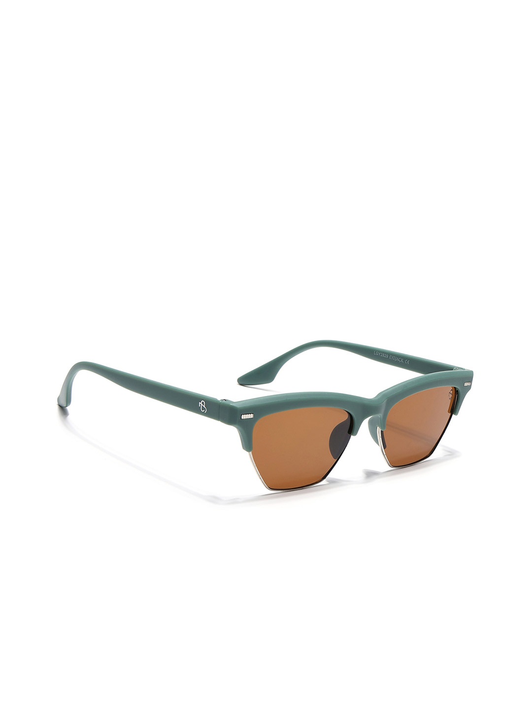 

Eyejack Unisex Square Sunglasses with UV Protected Lens, Brown