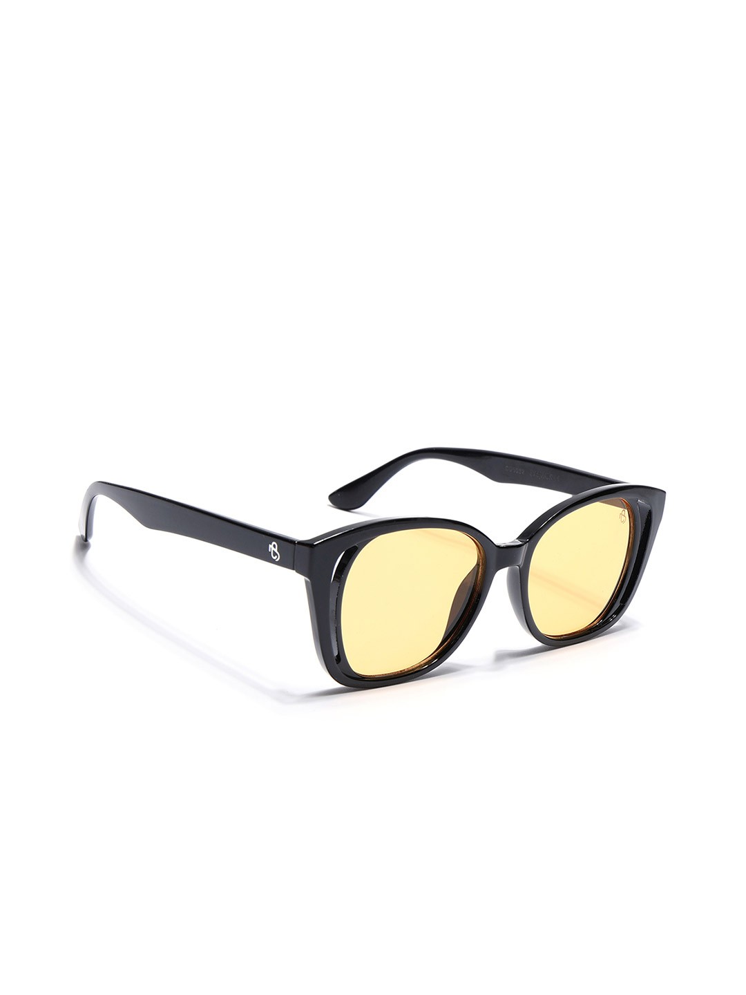 

Eyejack Unisex Round Sunglasses with UV Protected Lens, Yellow