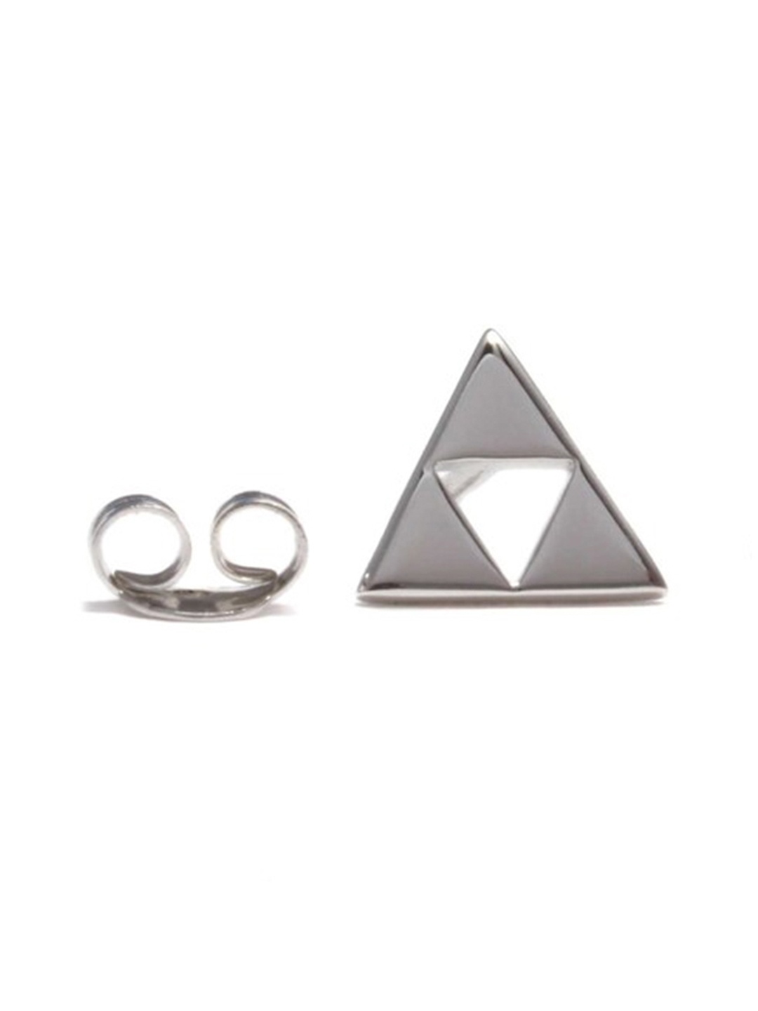 

The Roadster Lifestyle Co Men 925 Sterling Silver Triangular Ear Stud
