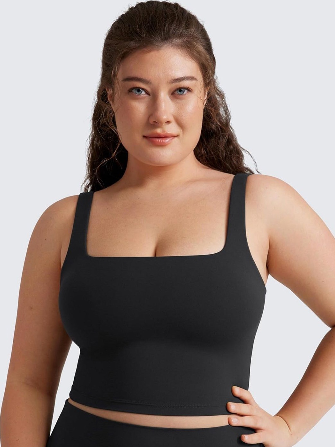 

Moda Rapido Cotton Crop Top, Black