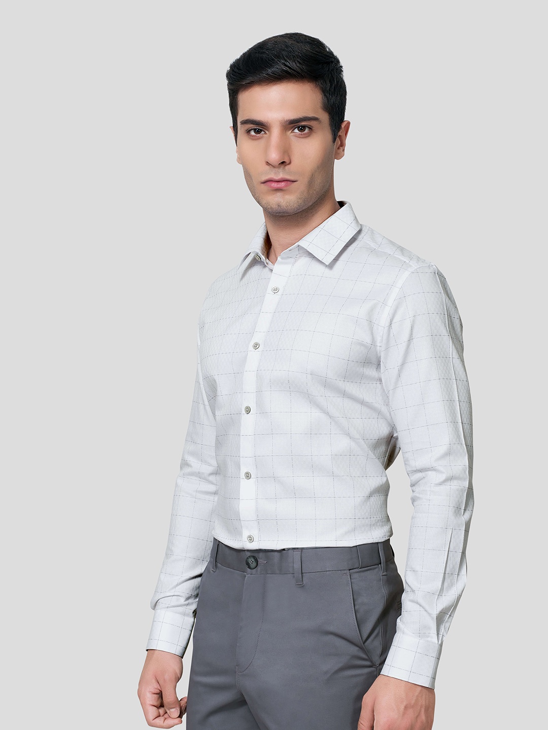 

Zest Melange Men Premium Opaque Formal Shirt, White