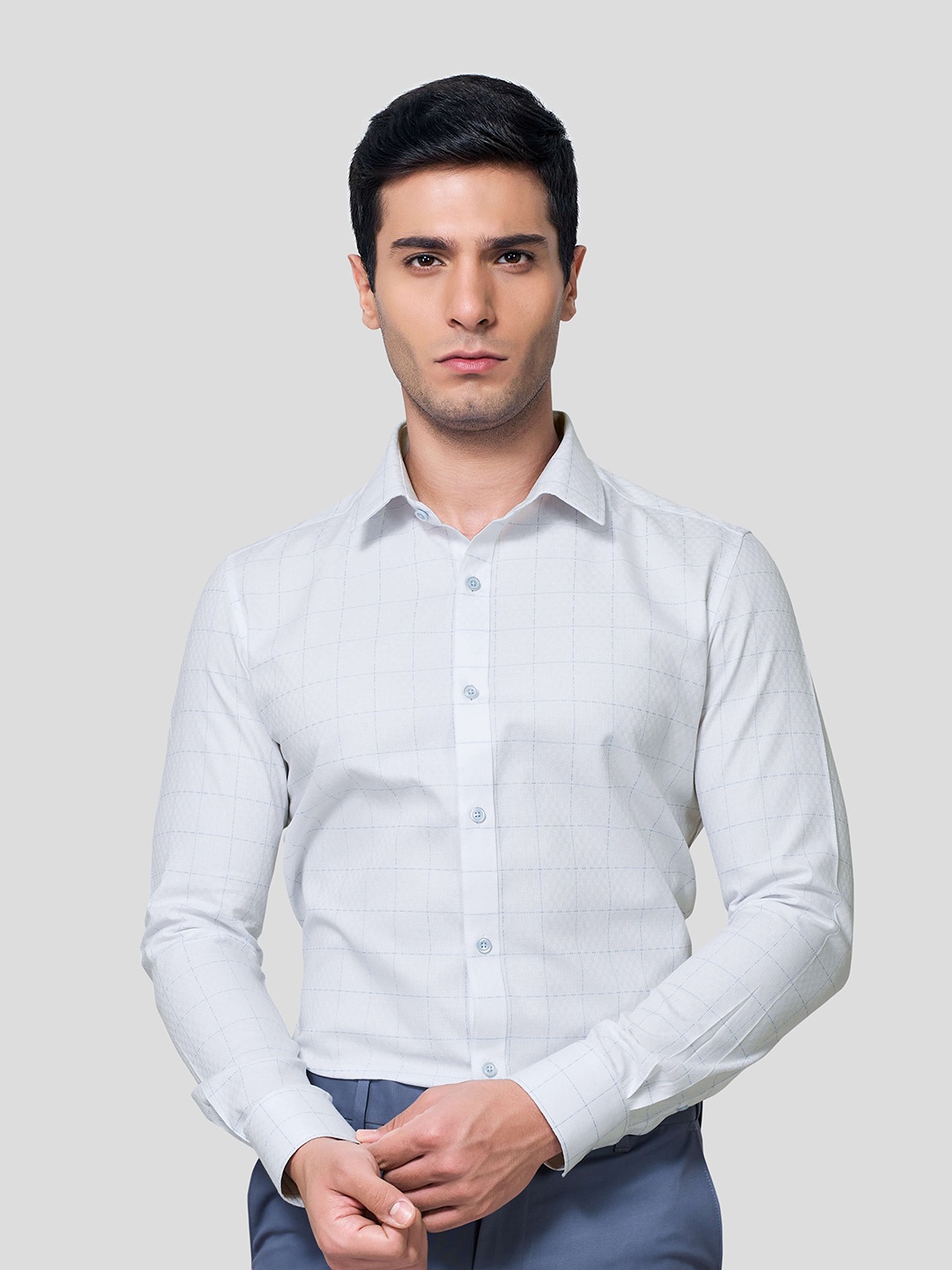 

Zest Melange Men Premium Opaque Formal Shirt, White