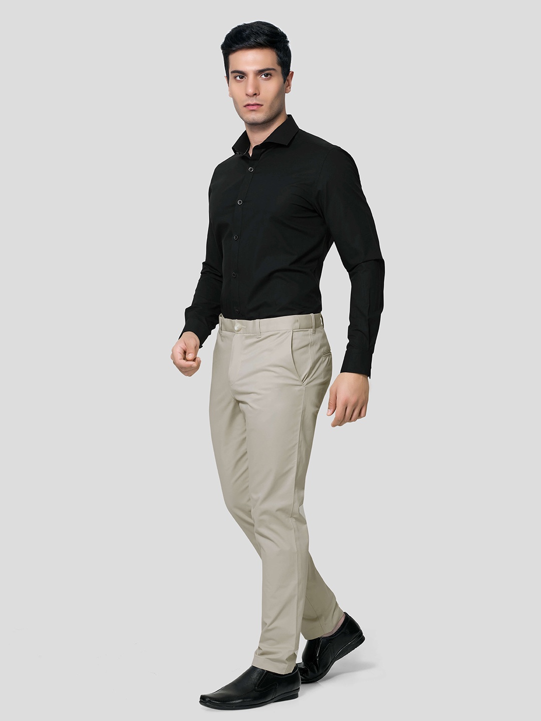 

Zest Melange Men Premium Opaque Formal Shirt, Black