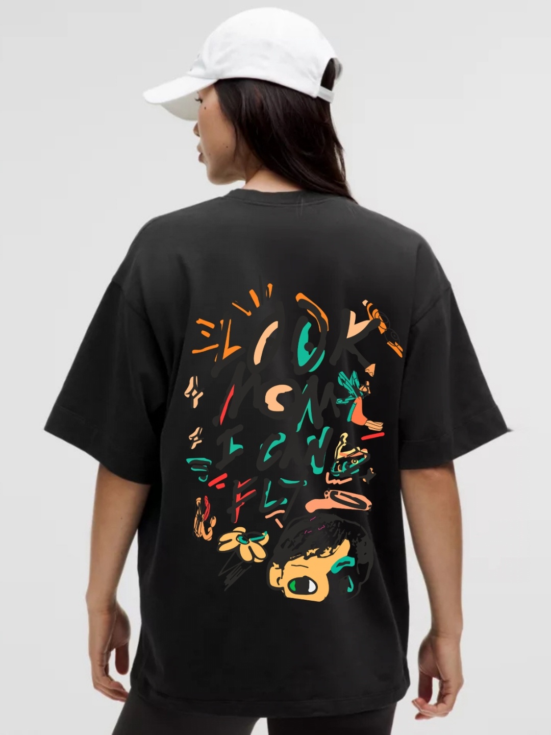 

RAYACLOSET Women Printed T-shirt, Black
