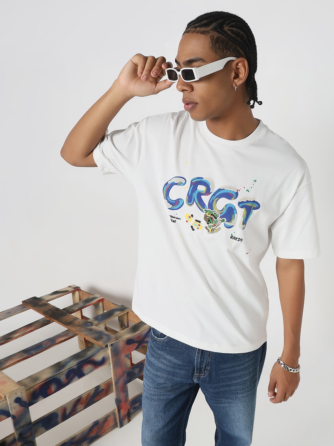 

SHOWOFF Men Printed T-shirt, White