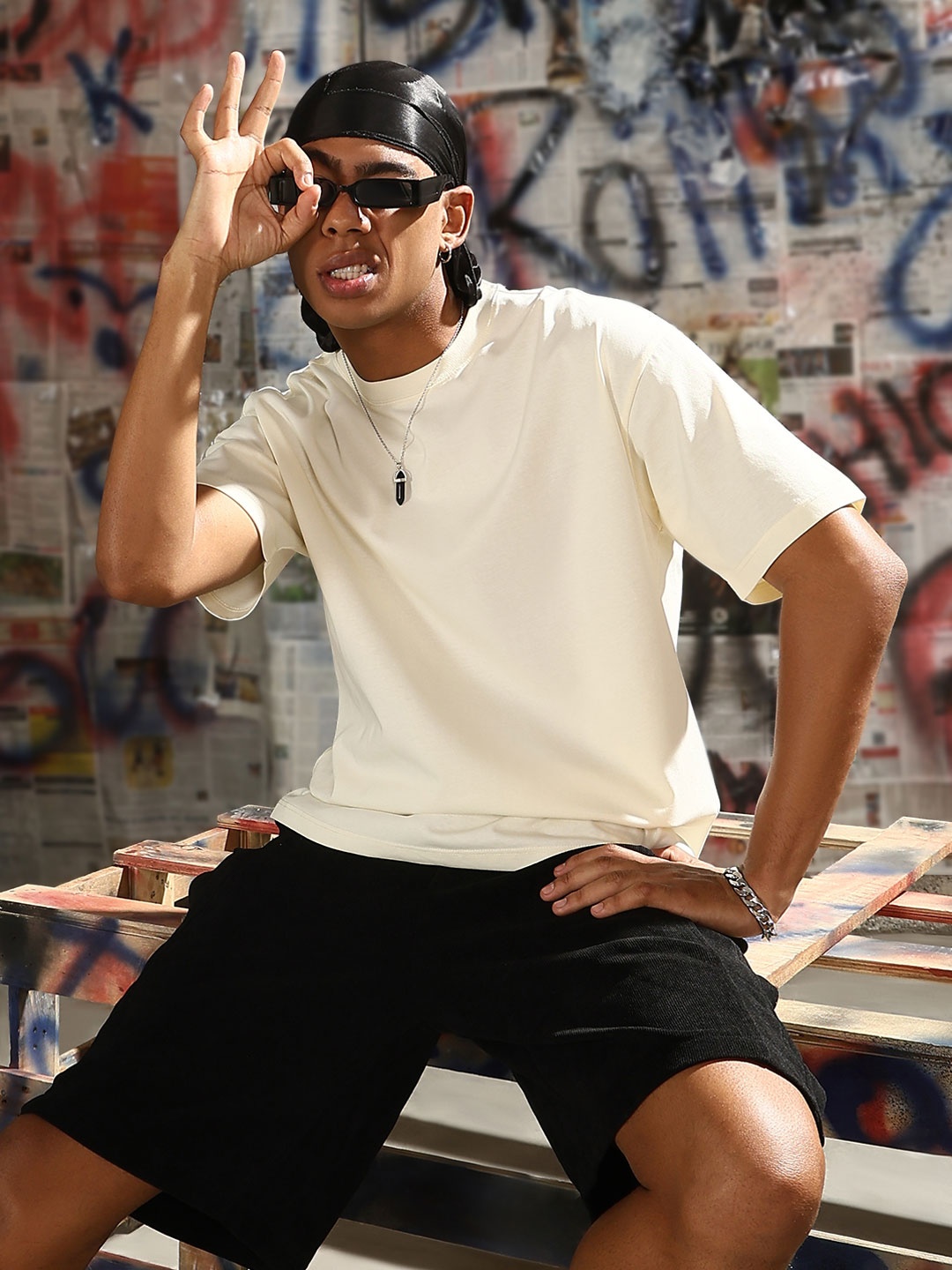 

SHOWOFF Men T-shirt, Cream