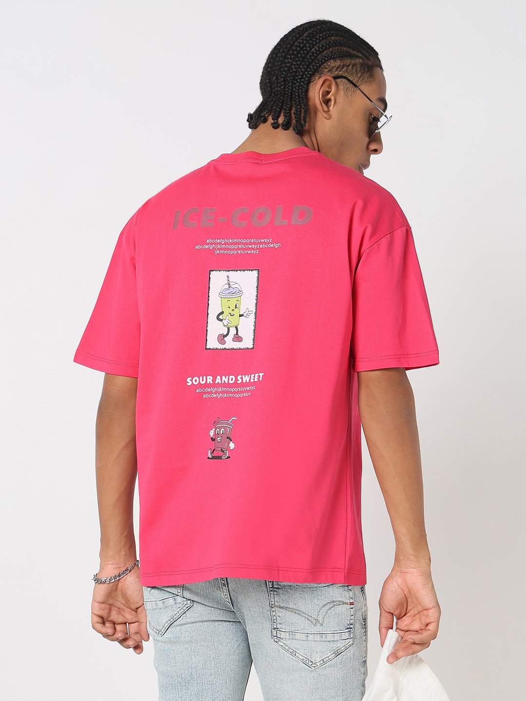

SHOWOFF Men Printed T-shirt, Pink