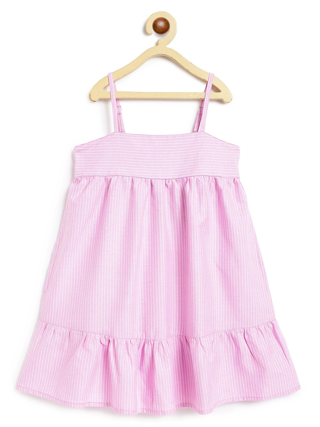 

Campana Striped Empire Dress, Pink