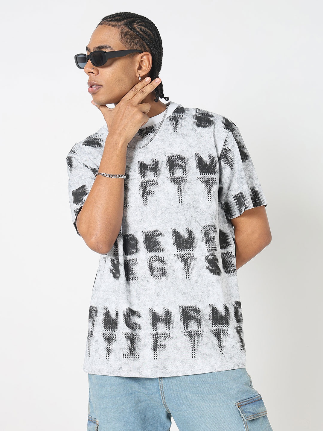 

SHOWOFF Men Typography Printed T-shirt, White
