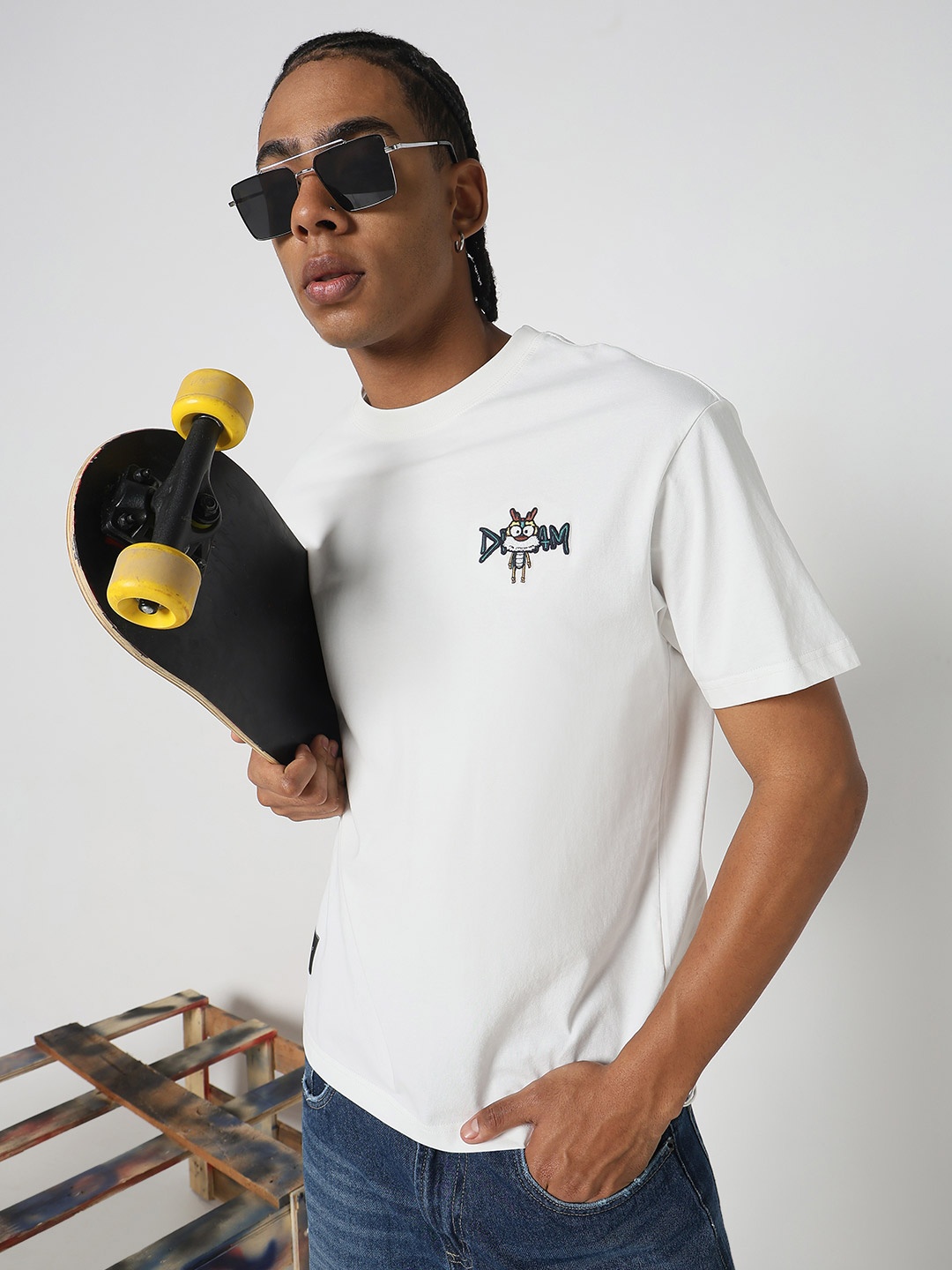 

SHOWOFF Men Printed T-shirt, White
